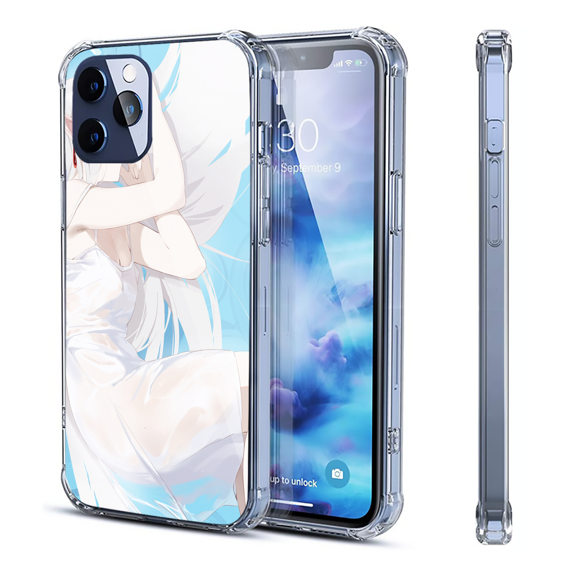 （画像用） 葬送のフリーレン Frieren 【iPhone 12シリーズ対応】透明スマホケース（クリアソフトケース）